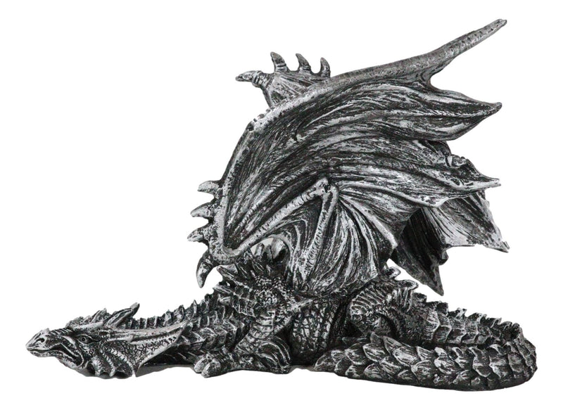 Silent Killer Gothic Prowling Dragon With Open Wings Shelf Sitter Figurine