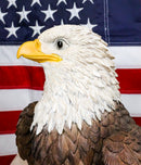 American Pride National Emblem Bald Eagle Statue 16.5"H Independence Day Glory