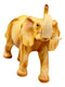 Safari Savannah Landscape Majestic Elephant With Trunk Up Faux Wood Figurine
