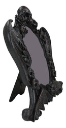 Gothic Nosferatu Vampire Dragons Bat Skulls Roses Table Or Wall Hanging Mirror