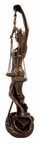 Ebros Greek Lady Goddess Of Justice La Justica Decorative Bronzed Resin Figurine