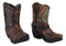 Set of 2 Western Cowboy Turquoise & Dreamcatcher Boots Make Up Tools Pen Holder