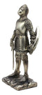 Ebros Holy Roman Empire Crusader Knight with Sword and Shield 7" Tall Figurine