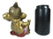 Vastu Hindu Elephant God Baby Ganesha Ganapati Holding Lotus Flower Figurine