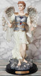 Ebros Byzantine Archangel Saint Gabriel with Brass Name Plate Wooden Base 12"H