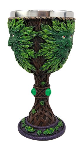 Ebros Large Celtic Tree Spirit Man Greenman Wine Goblet 8oz Cup