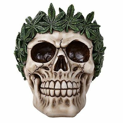 Novelty Laurel Caesar Head Skull Figurine Halloween Decor 6"L Skeleton Head