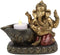 Ebros Lord God Ganesha with Modaka Bowl of Sweets Votive Candle Holder Figurine