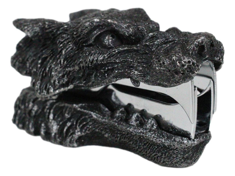 Ebros Gift Werewolf Head Staple Remover 2.75"L Desktop Office Accessory Stationery Essentials Timber Wolf Collectible Figurine