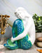 Ebros Marine Ocean Lovesick Mermaid With Blue Green Ombre Tail Sitting Statue