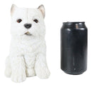 Sitting West Highland Terrier White Westie Puppy Dog Decorative Figurine