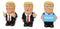 Set of 4 US President Trump Keep America Great Fake News Flip The Bird Figurines