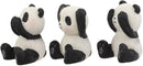 Ebros Whimsical See Hear Speak No Evil Giant Pandas Set of 3 Figurine 2"H