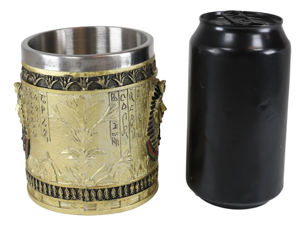 Ebros Egyptian Theme Dynasty Pharaoh King Tut Mask Bust Coffee Cup Mug Beer Tankard