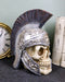 Praetorian Guard Roman Helmet Skull Statue 8.25"H Emperor Caesar Skull Figurine