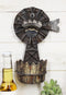 Rustic Western Agricultural Windmill Wall Beer Bottle Opener With Cap Catcher