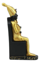 Egyptian God Of Afterlife Underworld Osiris On Throne Dollhouse Miniature Statue