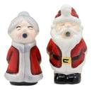 Ebros Kissing Mr And Mrs Santa Claus Father Christmas Couple Magnetic Salt And Pepper Shakers Set Ceramic Figurines Party Kitchen Tabletop Collectible Prop Jolly Holiday Season Greetings Decorative