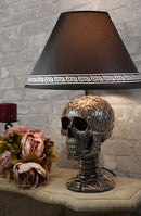 Celtic Tattoo Knotwork Holy Grail Skull Light Of Wisdom Sculptural Table Lamp