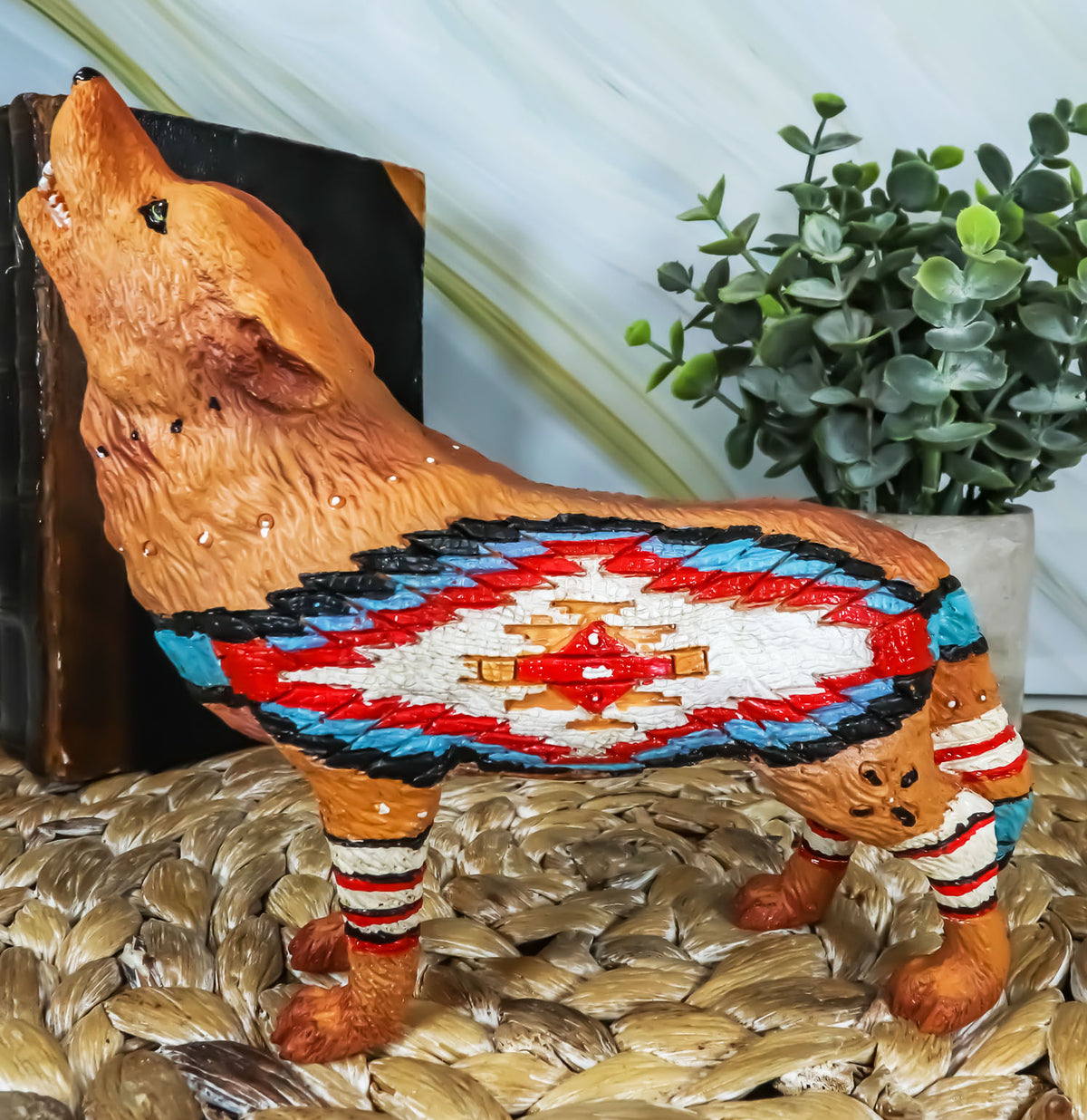 The Wolf Spirit Collection Totem Wolfpack Figurine Howling Wolf 6.25"L