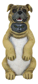 Trickster Dupers Collection Feline Kitty Cat Disguising As A Guard Dog Figurine