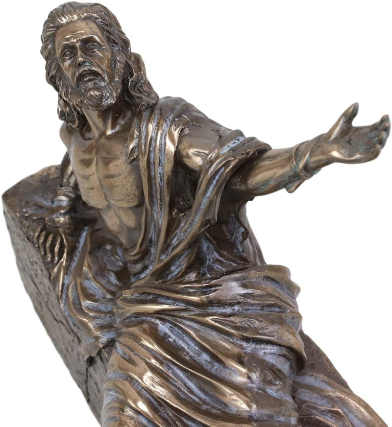 Ebros The Anastasis Resurrection of Jesus As He Awakens in The Tomb Statue 7"W