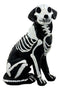 Day Of The Dead Bone Skeleton Dog Statue 7.5"H X-Ray Canine Skeleton Anatomy