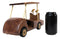 Hand Made Wood Retro Classic Style Golf Cart Pit Car Wine Holder Figurine Decor