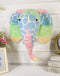 Ebros Fiona Walker Handmade Organic Baby Stencil Print Elephant Wall Decor 14"H