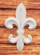 Ebros Rustic White Southwestern Fleur De Lis Emblem Wall Accent Decor Plaque 10" Tall