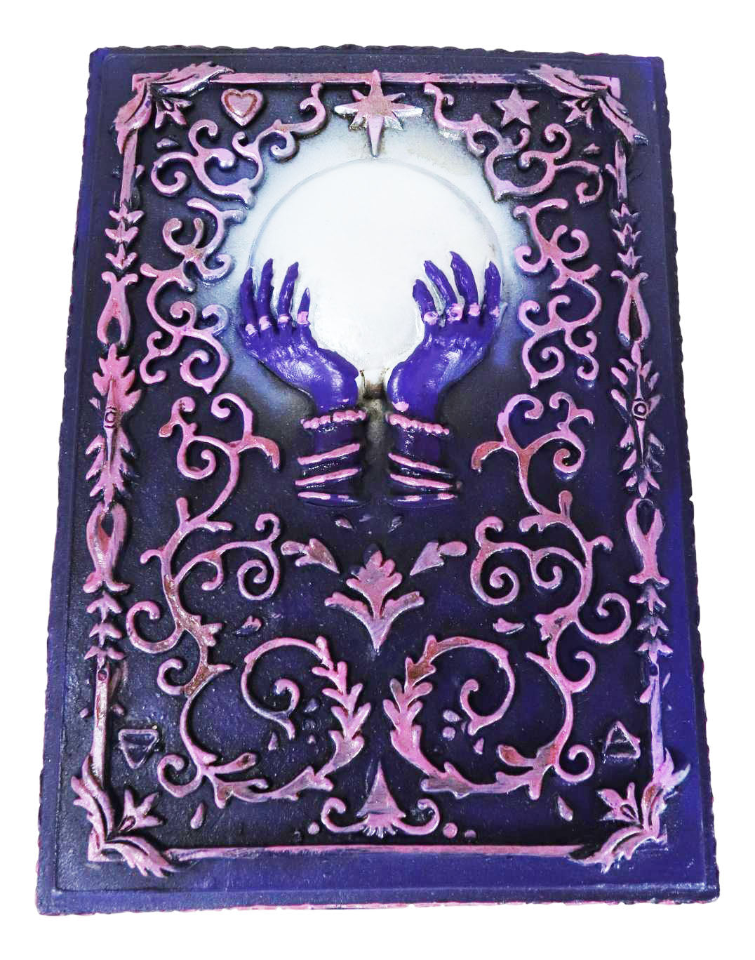 Wicca Fortune Telling Scrying Crystal Ball With Palms Tarot Cards Decorative Box