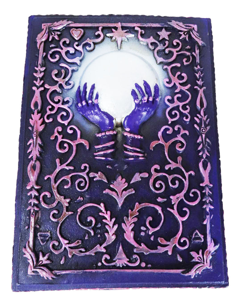 Wicca Fortune Telling Scrying Crystal Ball With Palms Tarot Cards Decorative Box