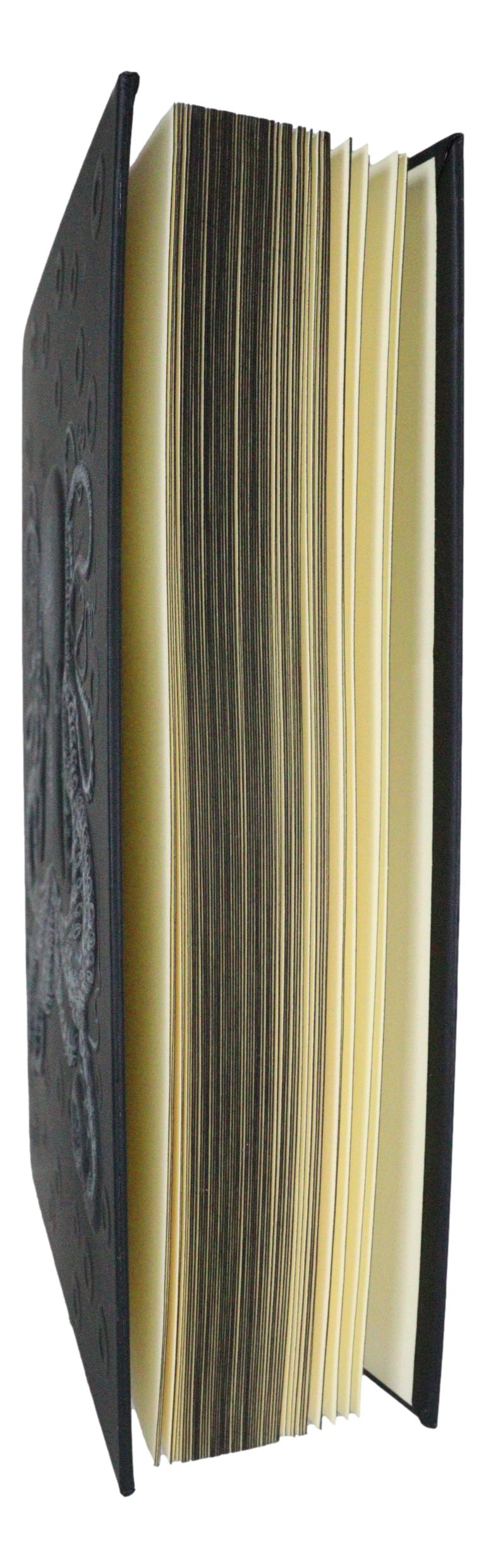 Necromancy Gothic Cthulhu Sea Octopus Skull Blank Page Hardcover Journal Book