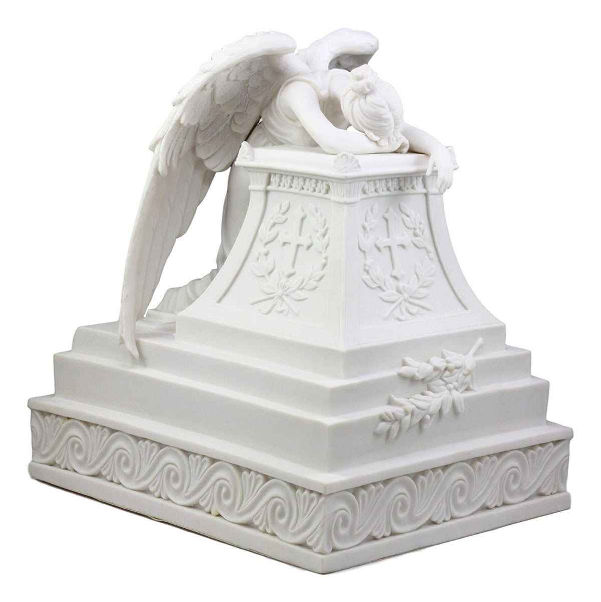 Ebros Inspirational Guardian Mourning Angel Cremation Urn 12.75" Tall 320 Cu In - Ebros Gift