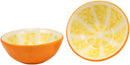 Ebros Tropical Zesty Orange Halves Small Dipping Bowl Condiment Saucer Set of 2