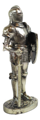 Ebros Sir Geoffrey English Champion Knight Figurine 7"Tall Lion Heraldry Shield