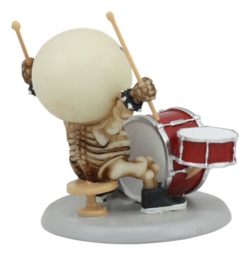 Lightning Lucky The Rock Star Skeleton Drummer Statue 3.5"H Rockband Celebrity