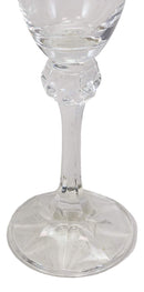Italian 14K Gold Greek Key Greca Border 9" Champagne Flute Wine Glass Set of 6