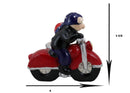 Hog Riders Biker Pig Couple Riding Motorcycle Side Car Rig Salt Pepper Shakers