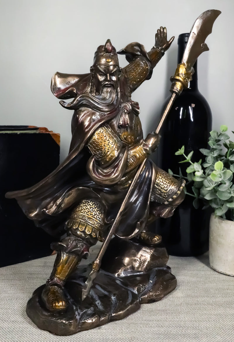 Ebros Chinese Historical General Guanyu Yunchang Shu Han Warlord Figurine Statue