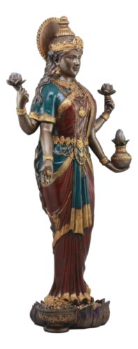 Large Hindu Goddess Of Prosperity And Wisdom Lakshmi Shri Thirumagal Statue 20"H