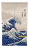 Japanese Noren Curtain Tapestry The Great Wave Off Kanagawa Mount Fuji 59.25"L