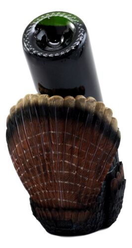 Ebros Festive Gobbler Wild Turkey Wine Holder Wine Bottle Caddy Figurine 9.5"L