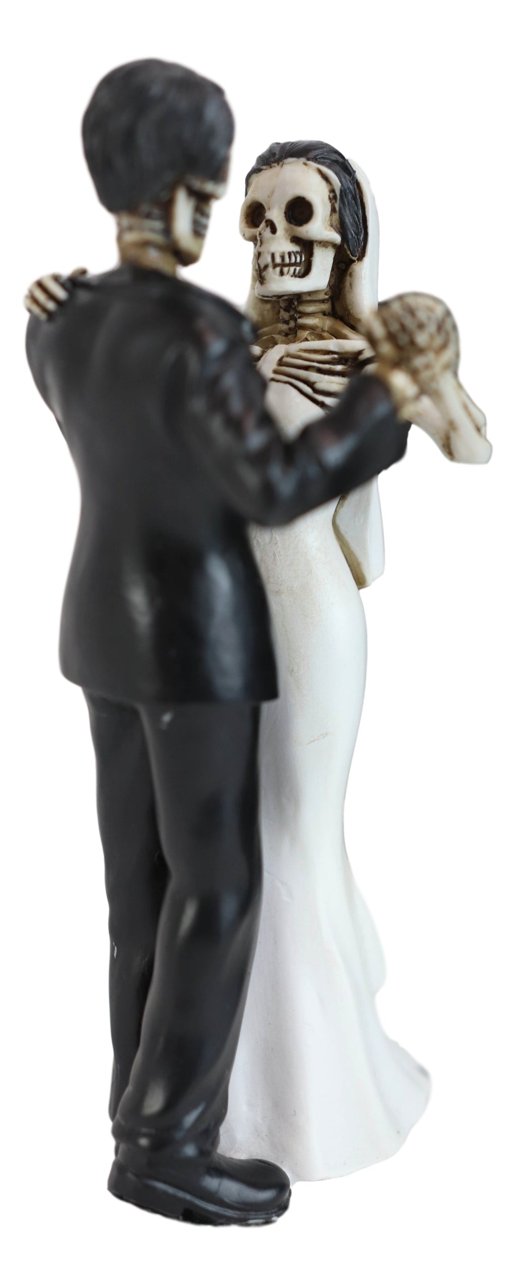Love Never Dies Day Of The Dead Wedding Dance Skeletons Groom And Bride Figurine
