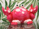 Nautical Marine Whimsical Pink Crab Kids Boys Girls Piggy Coin Bank Figurine