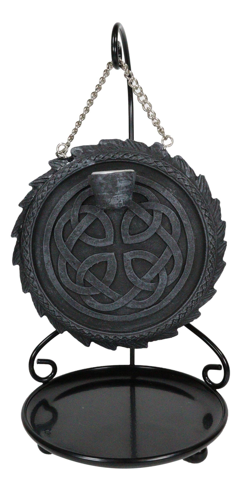 Medieval Celtic Dragon Breath Aroma Waterfall Medal Backflow Incense Cone Burner