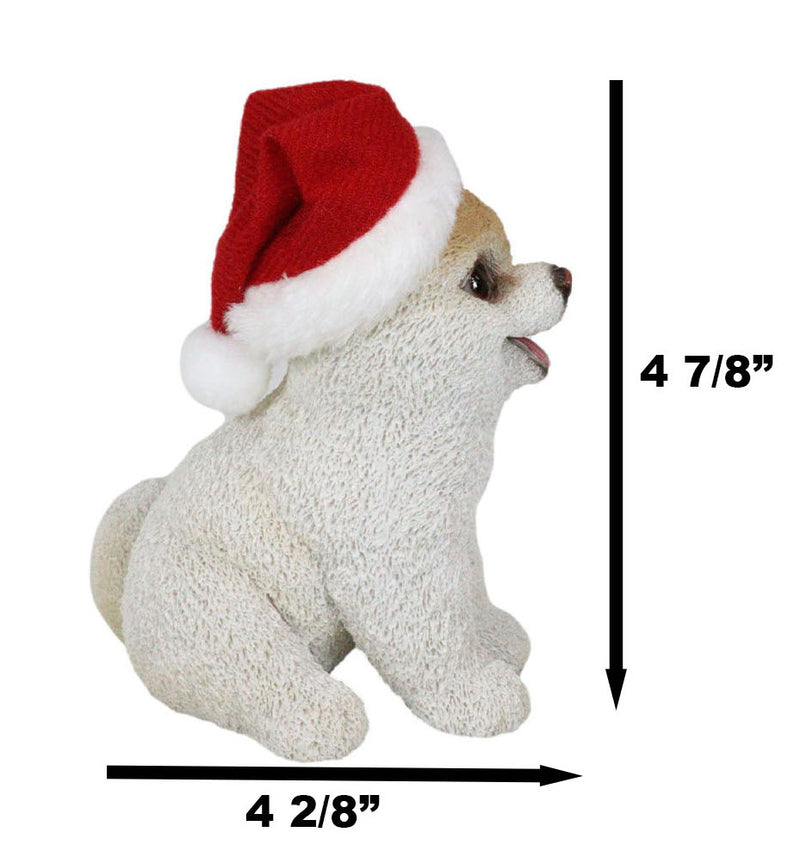 Christmas Boo The World's Cutest Pomeranian Dog Statue Pet Pal Dogs Collectible