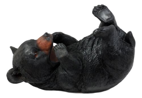 Grandfather Mountain Black Bear Wine Holder Figurine 9"Long Winter Hibernation