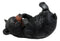 Grandfather Mountain Black Bear Wine Holder Figurine 9"Long Winter Hibernation