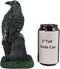 Ebros Gothic Raven Crow On Tombstone Statue 8"H RIP Headstone Figurine Decor